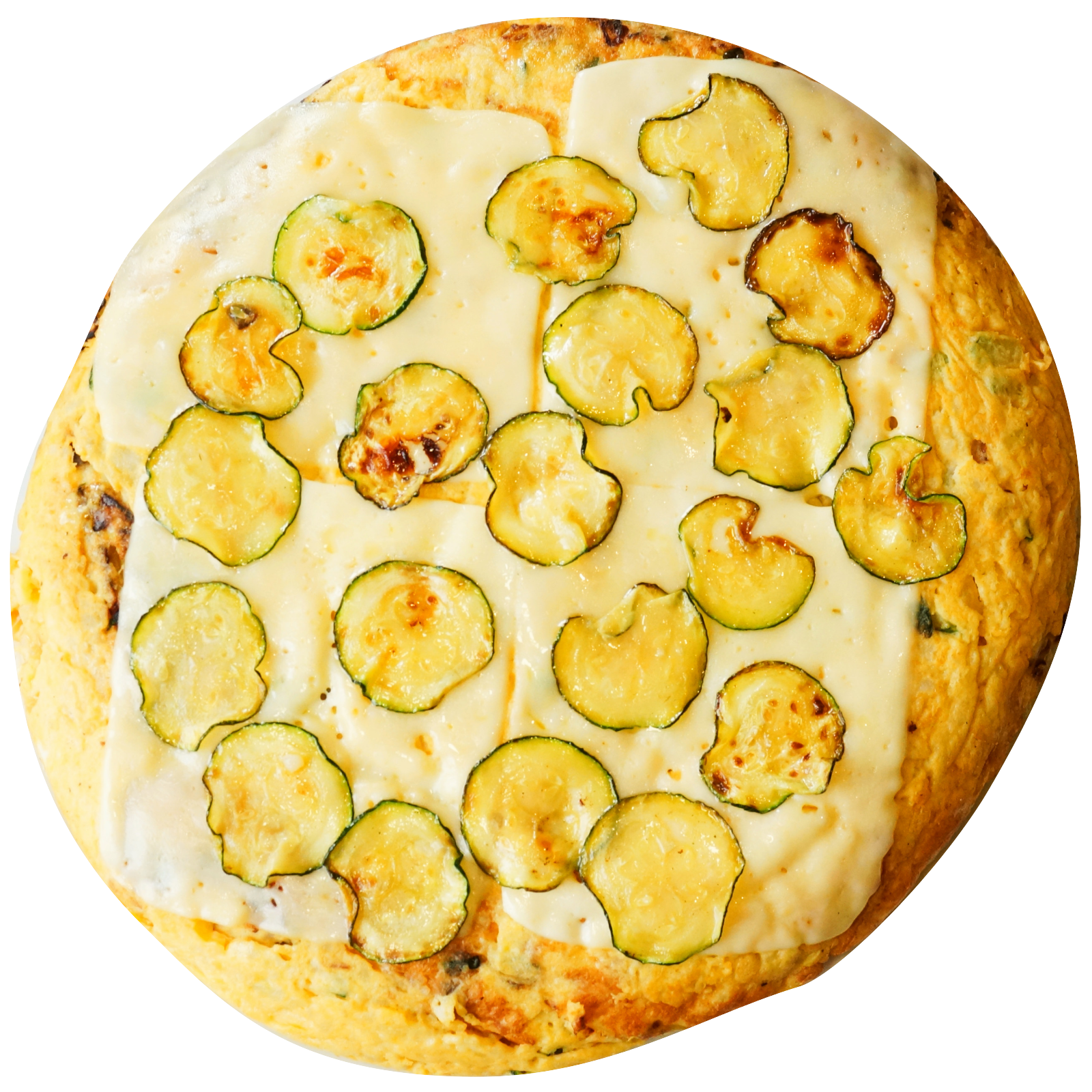 Tortillica de calabacín y gouda 20€ Por dentro y fuera